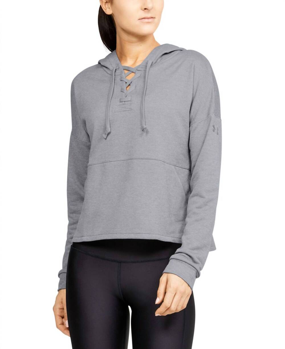 NEW UNDER ARMOUR cross town hoodie in gray